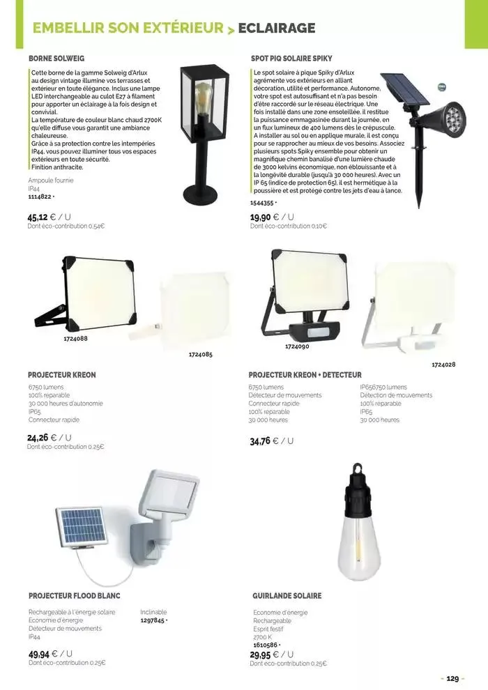 Aménagements Extérieurs 2025 du 30 avril au 31 décembre 2025 - Catalogue page 129