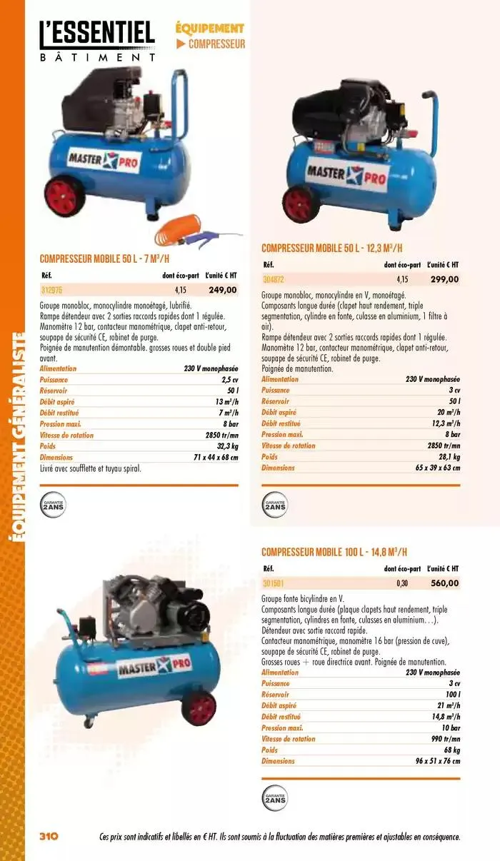 Essentiel Batiment 2025 du 3 janvier au 31 décembre 2025 - Catalogue page 312