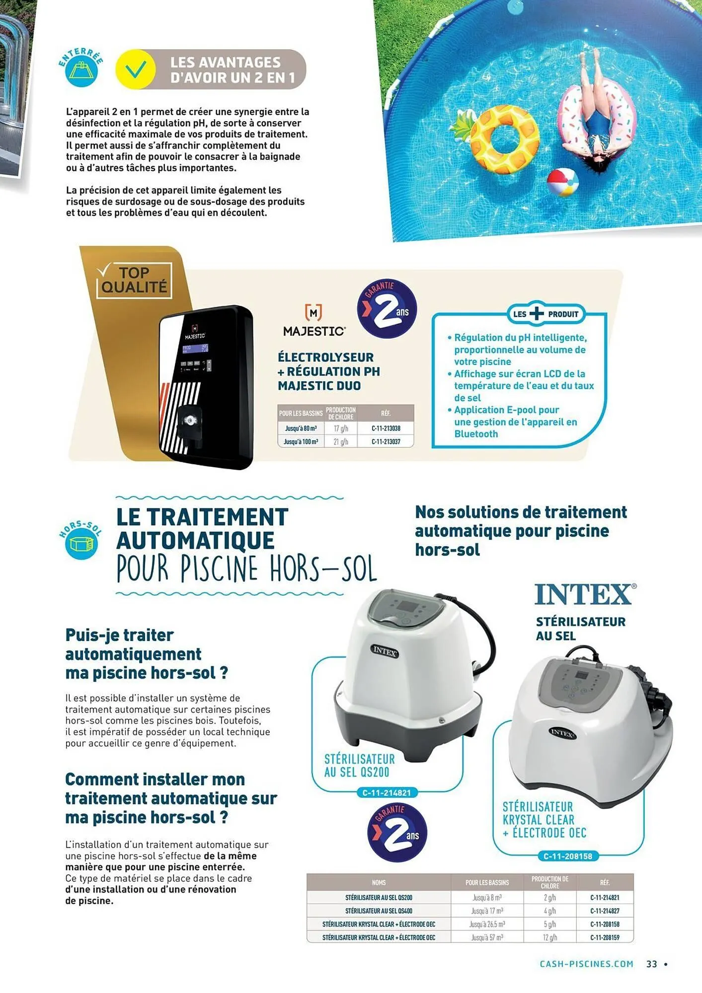 Catalogue Cash Piscines du 22 avril au 31 août 2025 - Catalogue page 33