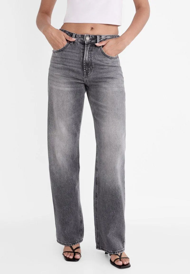 Jean droit - grey denim