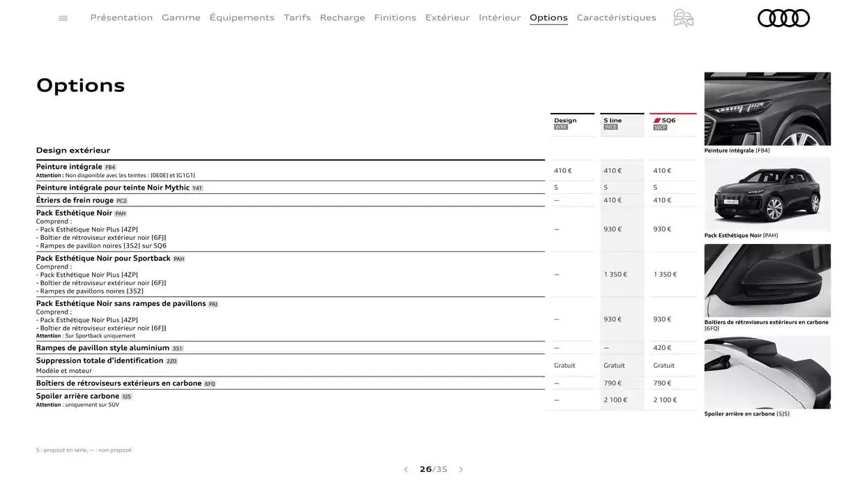 Audi Q6 e-tron  du 7 janvier au 31 janvier 2026 - Catalogue page 26
