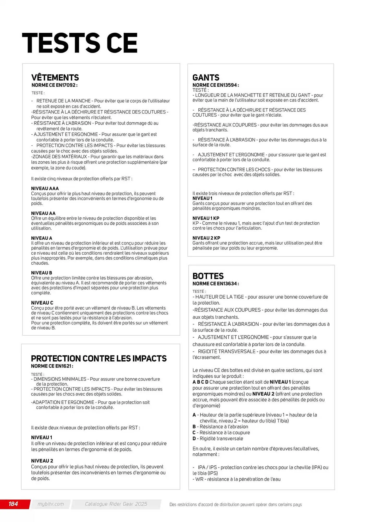 Catalogue Bihr du 12 décembre au 31 décembre 2025 - Catalogue page 184