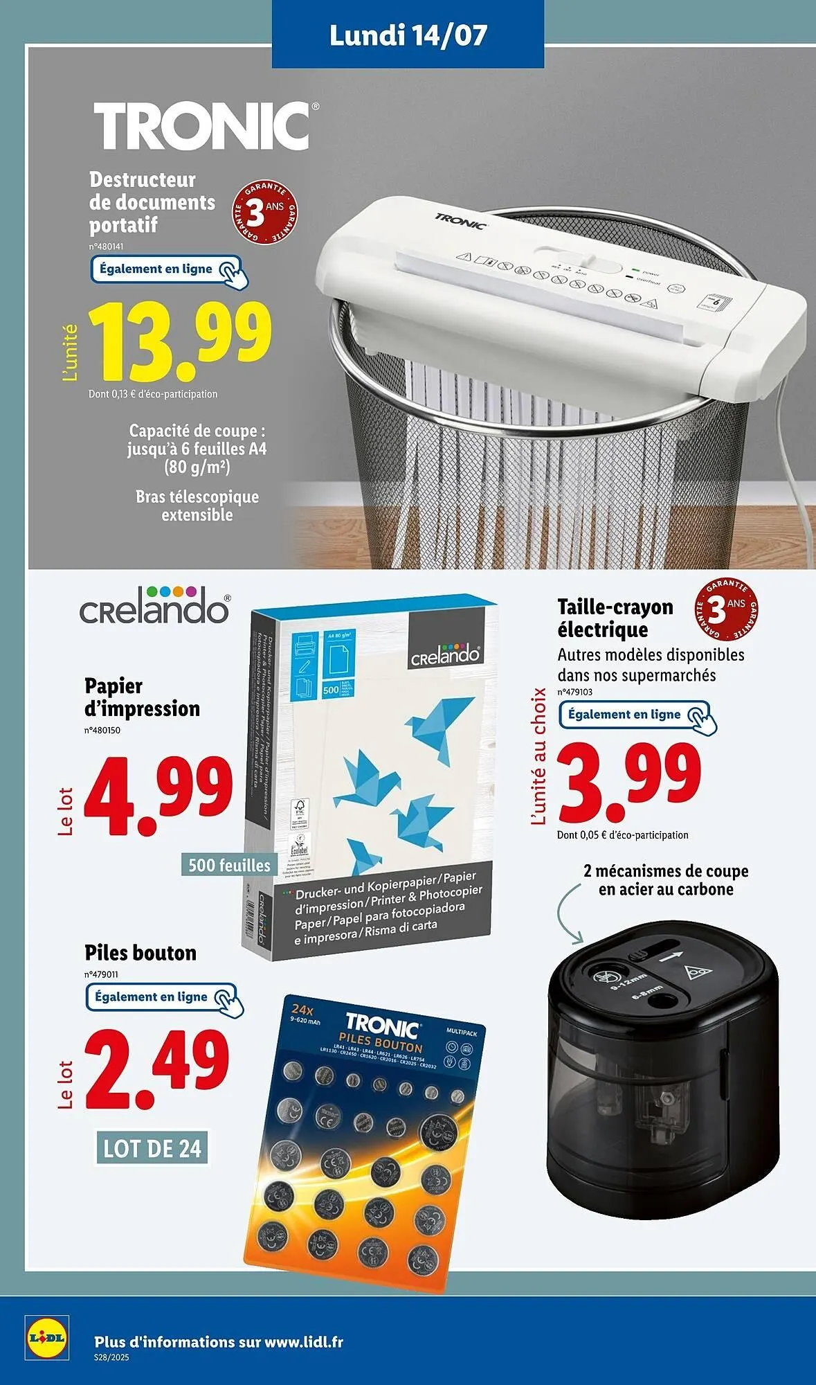 Catalogue Lidl du 10 juillet au 14 juillet 2025 - Catalogue page 30