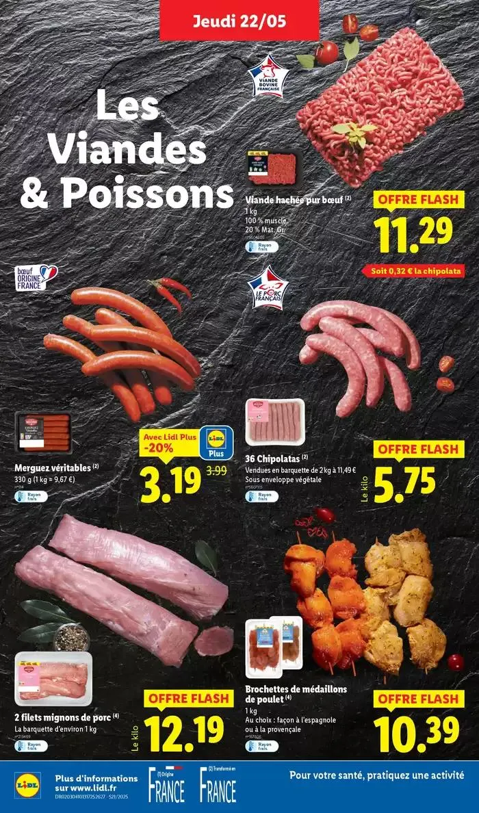 Faites votre plein de courses chez Lidl et profitez de nombreux produits à prix réduits ! du 22 mai au 28 mai 2025 - Catalogue page 6
