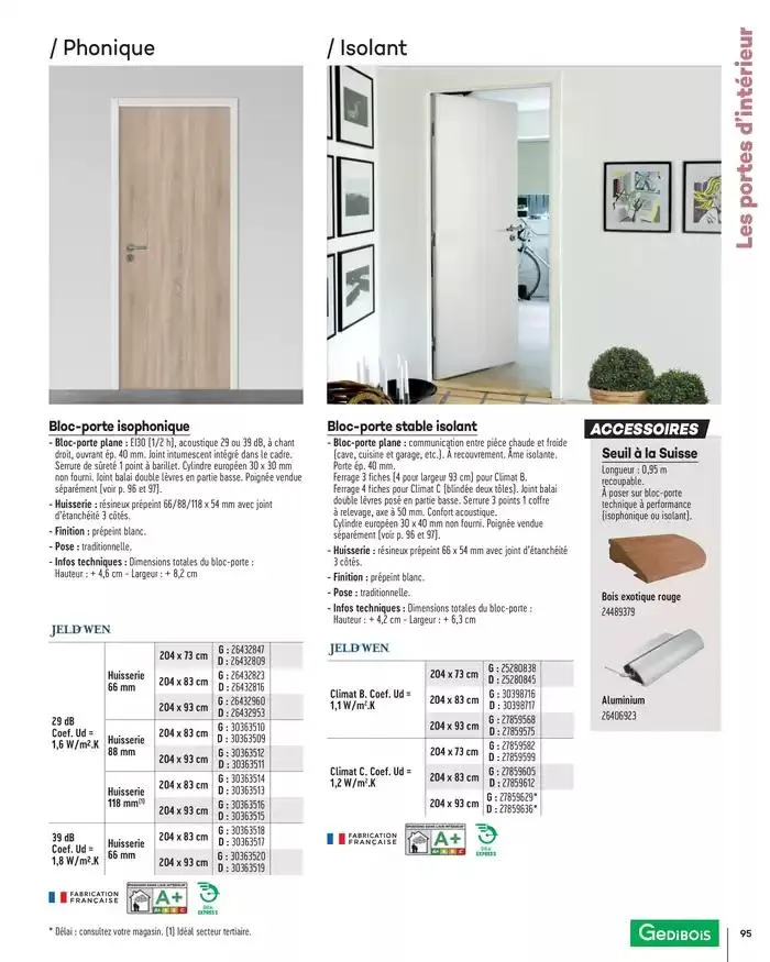 Aménagents Intérieurs 2025 du 1 janvier au 31 décembre 2025 - Catalogue page 95