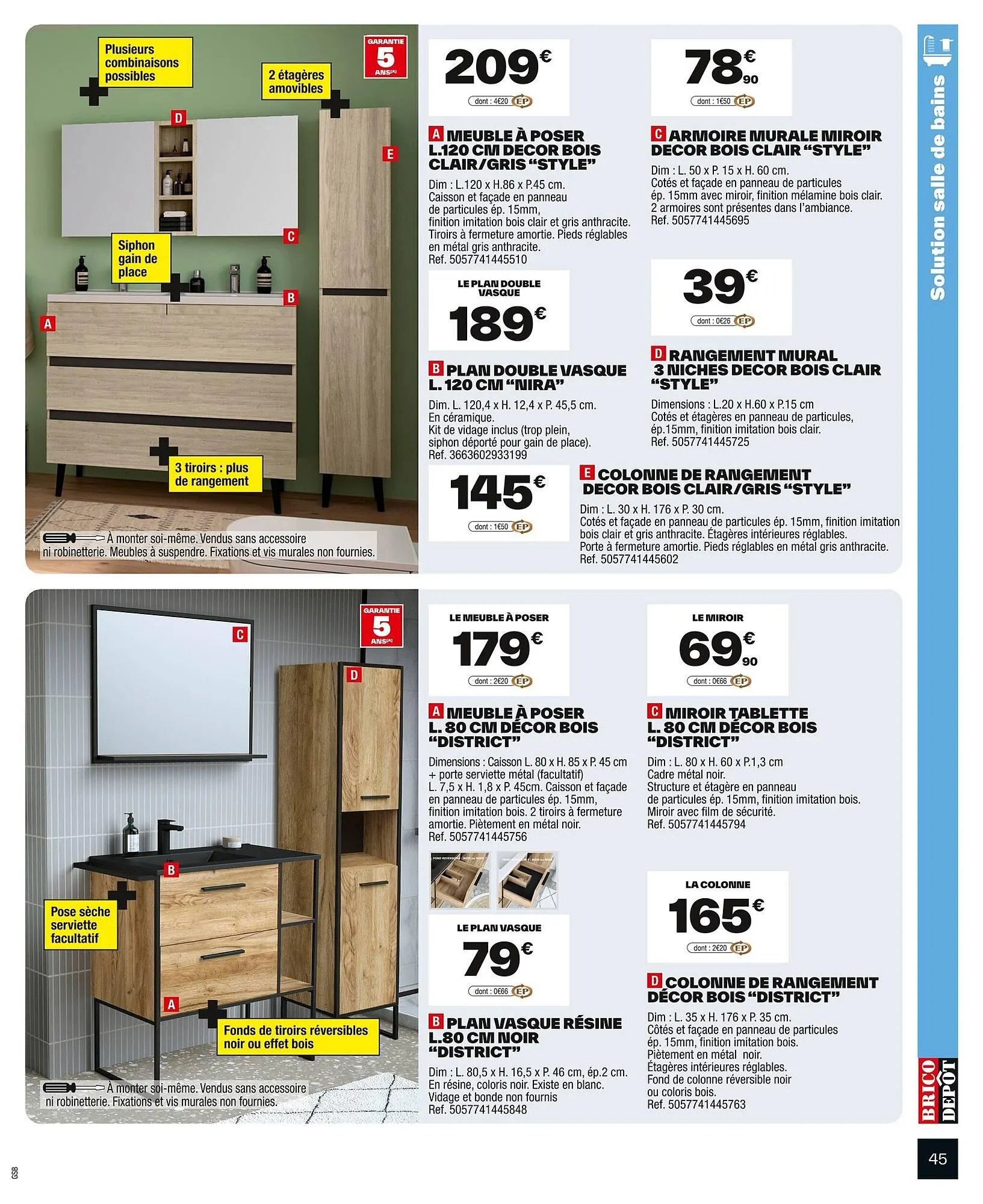 Catalogue Brico Dépôt du 20 juin au 3 juillet 2025 - Catalogue page 45