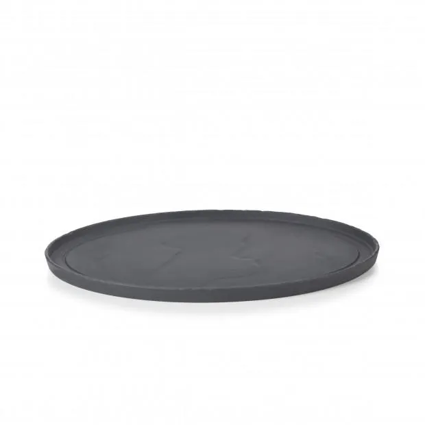 ASSIETTE OVALE 35CM - BASALT
