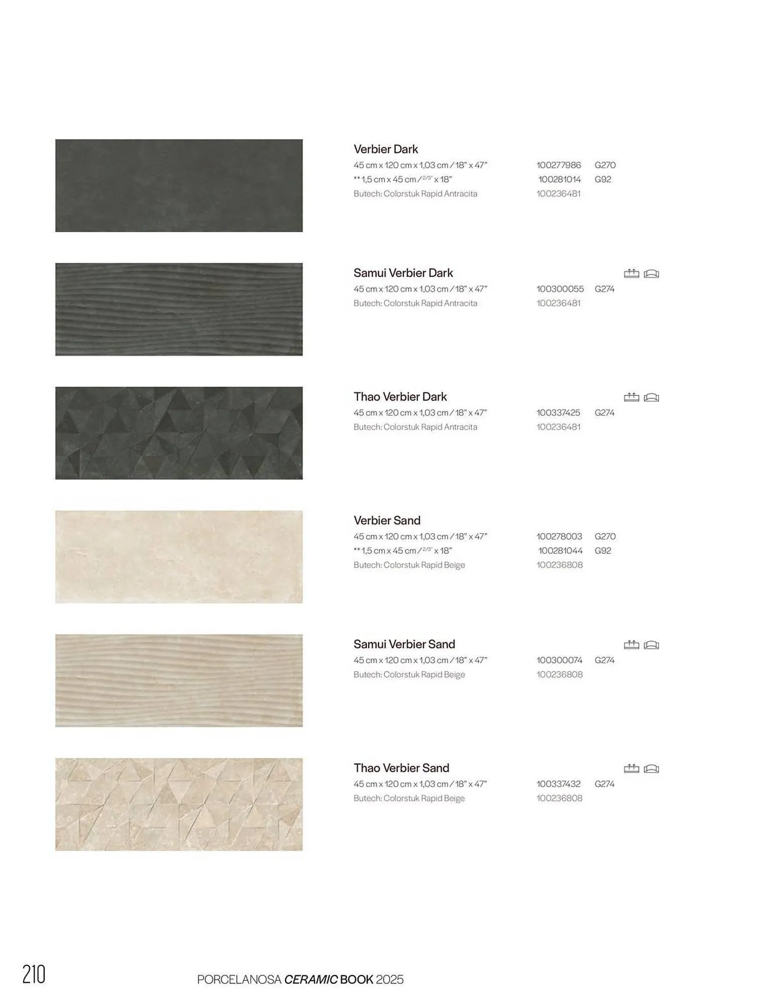 Catalogue Porcelanosa du 27 janvier au 31 décembre 2025 - Catalogue page 212