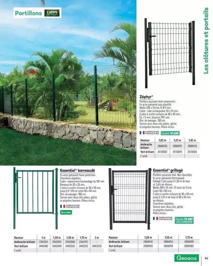 Aménagements Extérieurs 2025 du 1 janvier au 31 décembre 2025 - Catalogue page 41