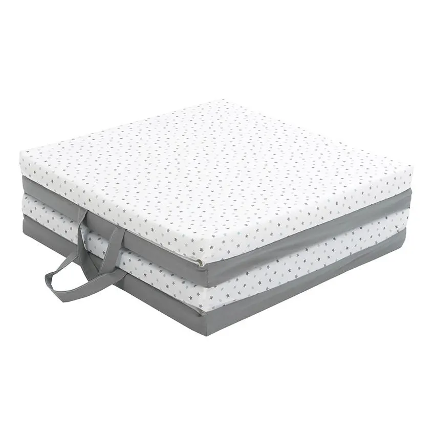Tapis de motricité pliable - Blanc/Gris