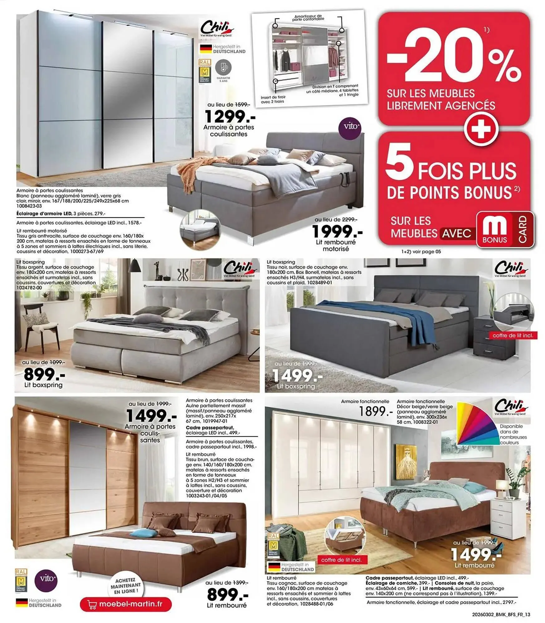 Catalogue Möbel Martin du 1 mars au 31 mars 2026 - Catalogue page 13
