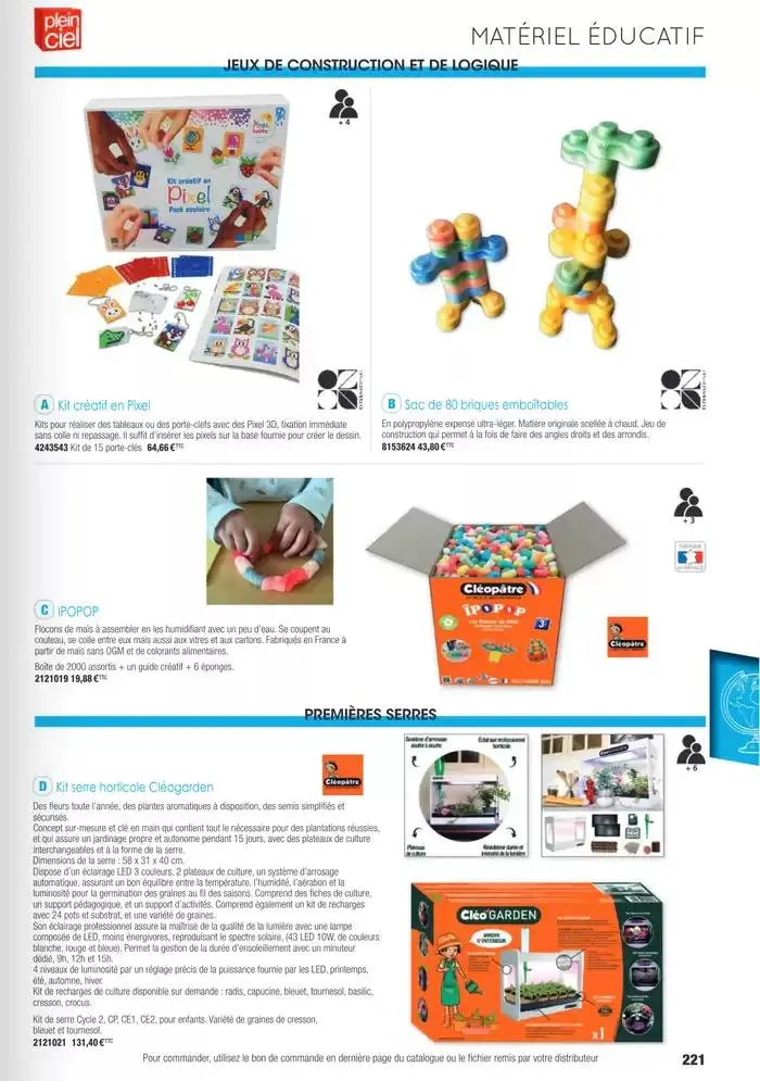 Écoles et loisirs 2025 du 1 janvier au 31 décembre 2025 - Catalogue page 221