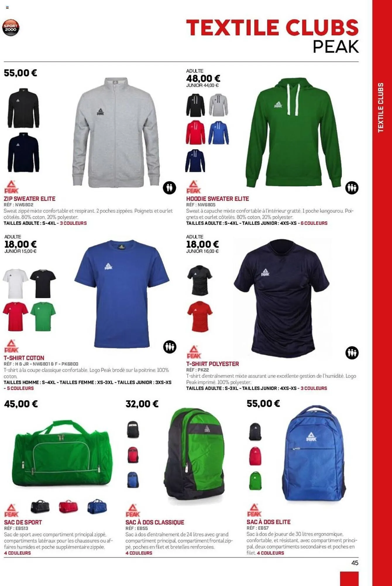 Catalogue Sport 2000 du 28 mai au 31 décembre 2025 - Catalogue page 45