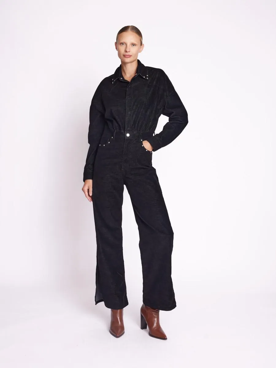 KELLY | Combinaison en denim noir