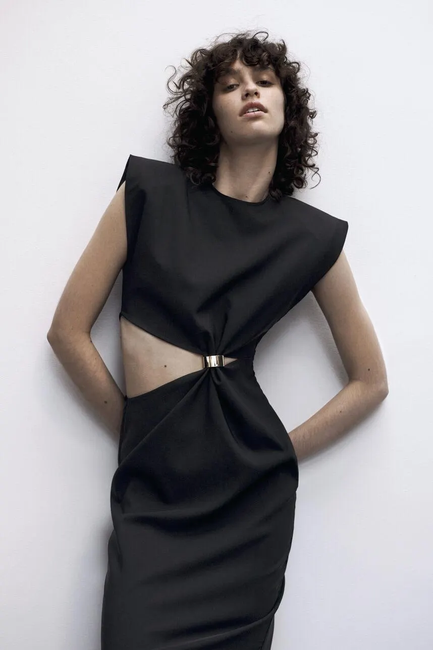 Robe fourreau sans manche RING