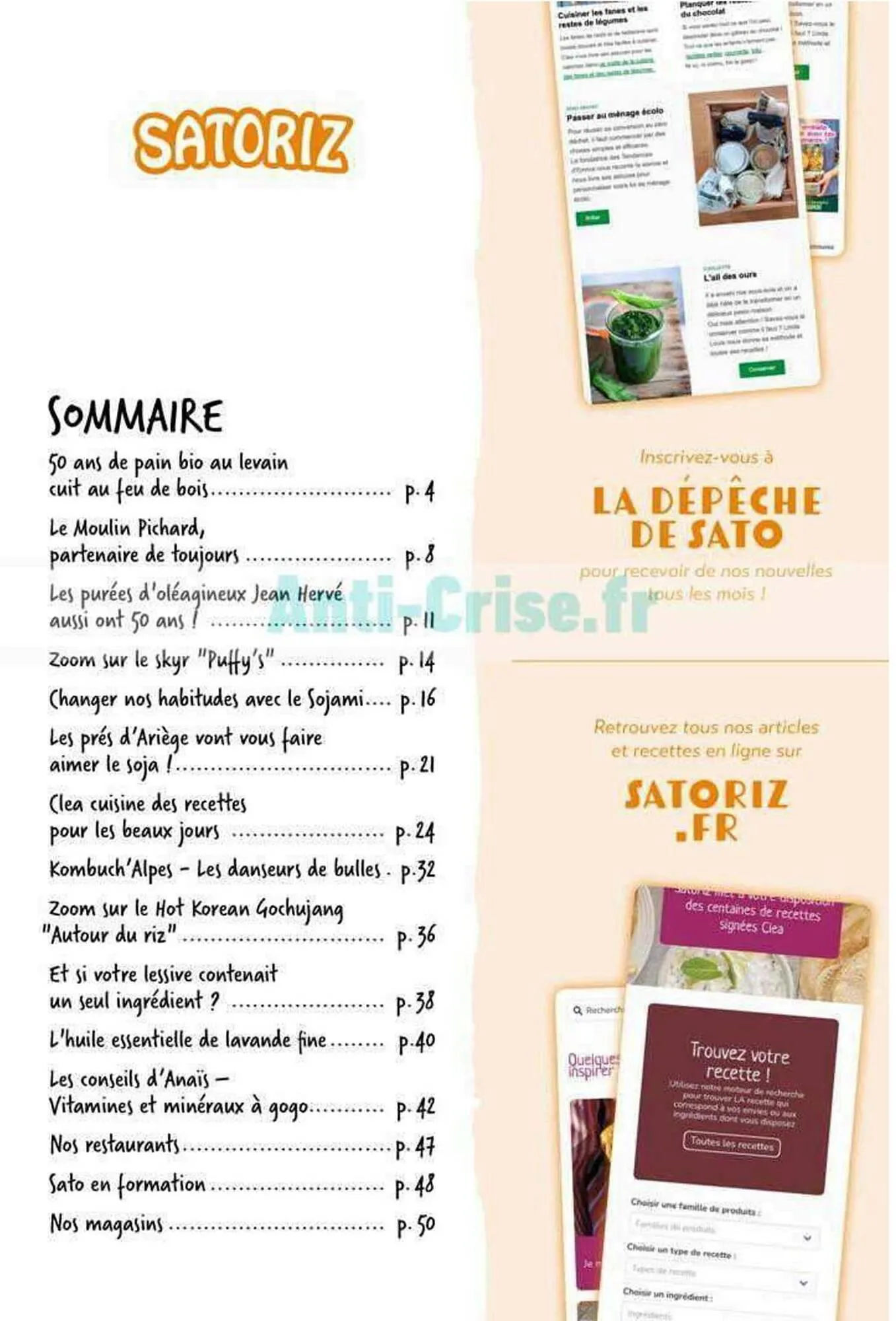 Catalogue Satoriz du 7 mai au 30 juin 2026 - Catalogue page 3