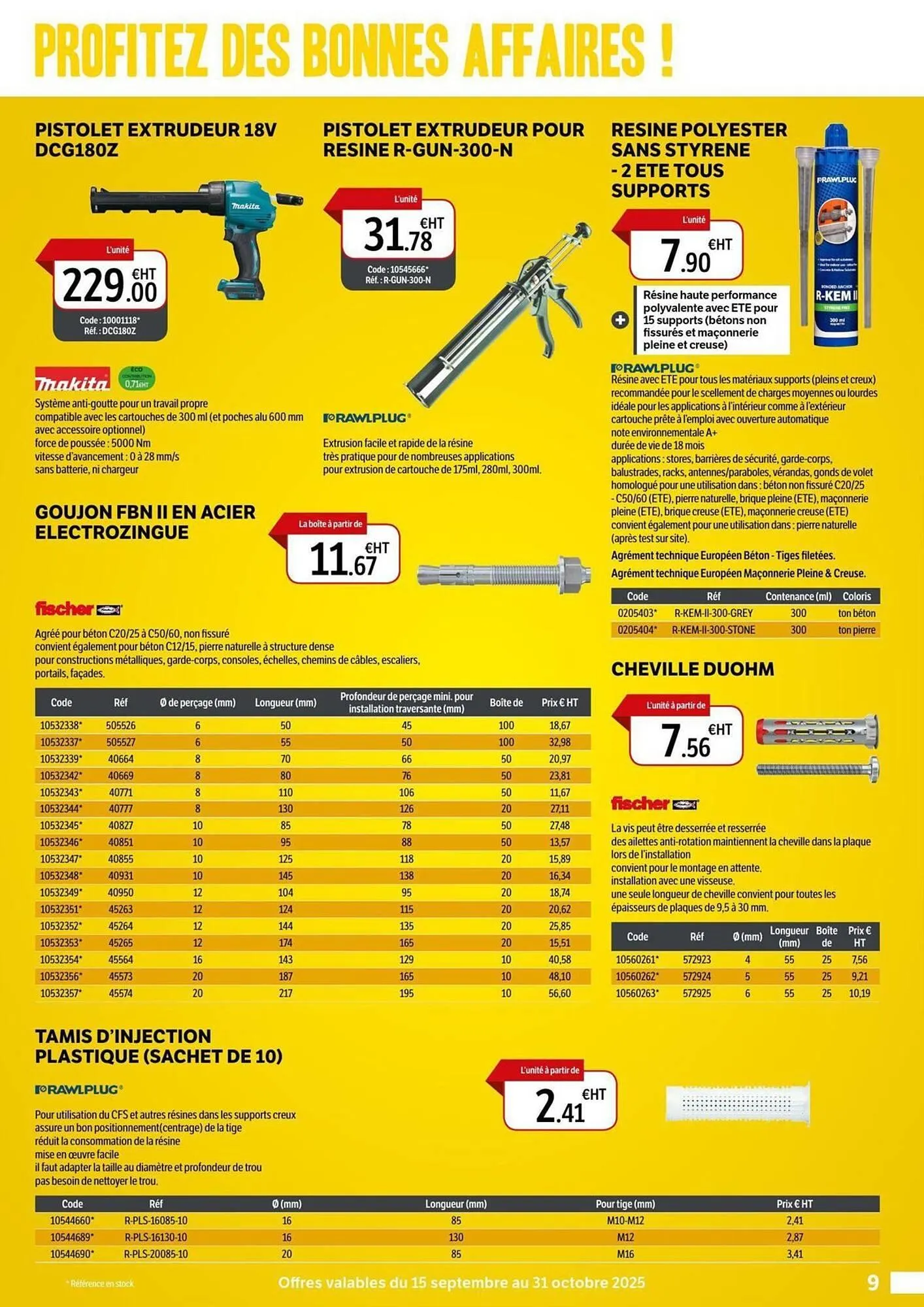 Catalogue DomPro du 16 septembre au 31 octobre 2025 - Catalogue page 9