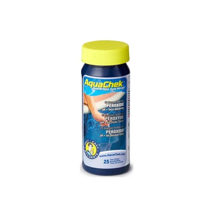 AquaChek peroxyde bandelettes (Oxygéne actif liquide, pH, alcalinité).