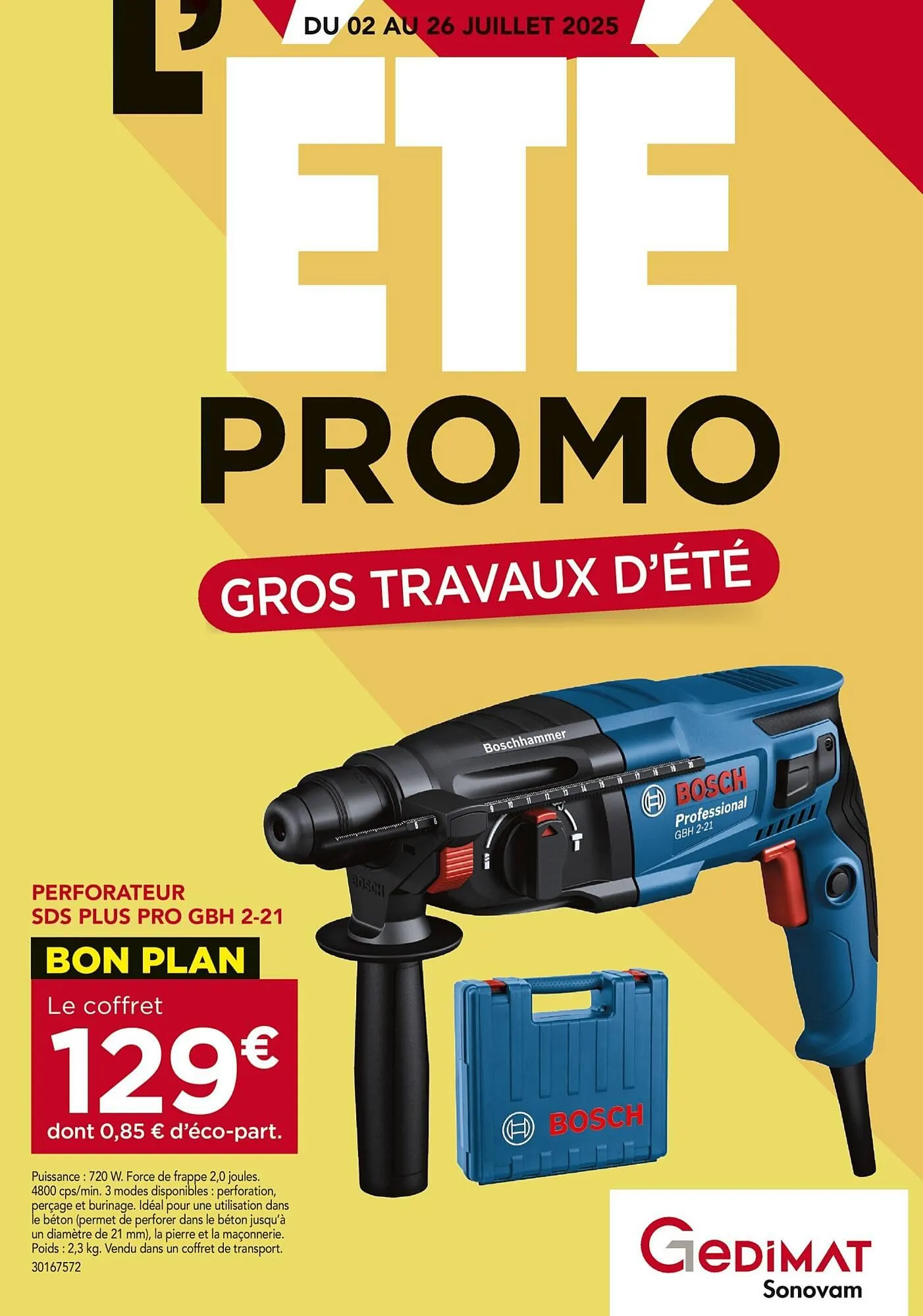 Catalogue Gedimat du 2 juillet au 26 juillet 2025 - Catalogue page 1