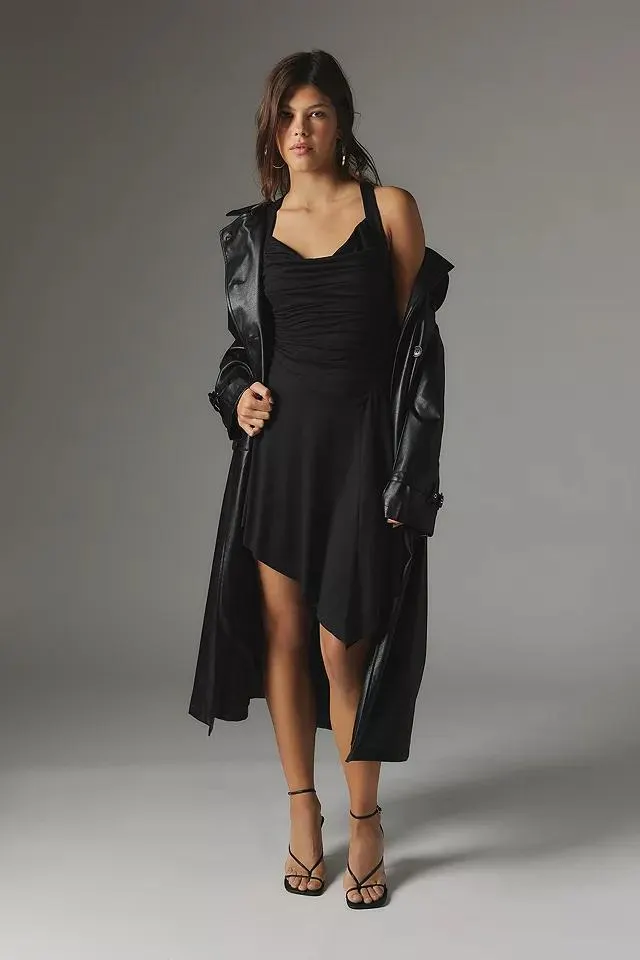 Silence + Noise - Robe courte asymétrique et croisée dans le dos Jordyn
