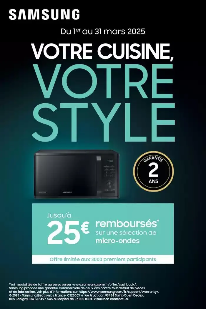Samsung vous rembourse jusqu'à 25€ du 3 mars au 31 mars 2025 - Catalogue page 1