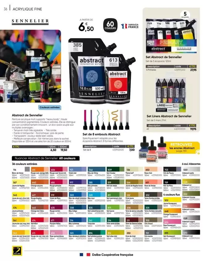 CATALOGUE DALBE 2025 du 27 janvier au 31 décembre 2025 - Catalogue page 38