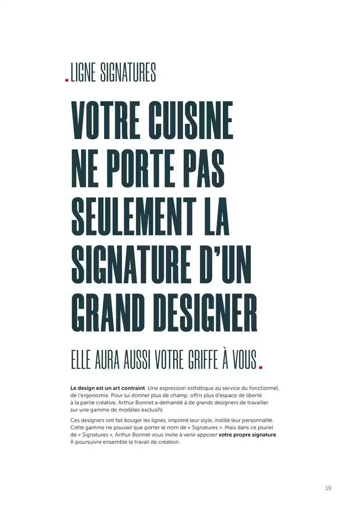 VOUS NE TROUVEREZ PAS VOTRE CUISINE DANS CE CATALOGUE du 16 janvier au 30 avril 2025 - Catalogue page 19