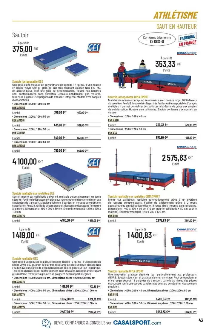 ÉQUIPEMENT SPORTIF du 6 mars au 31 décembre 2025 - Catalogue page 15