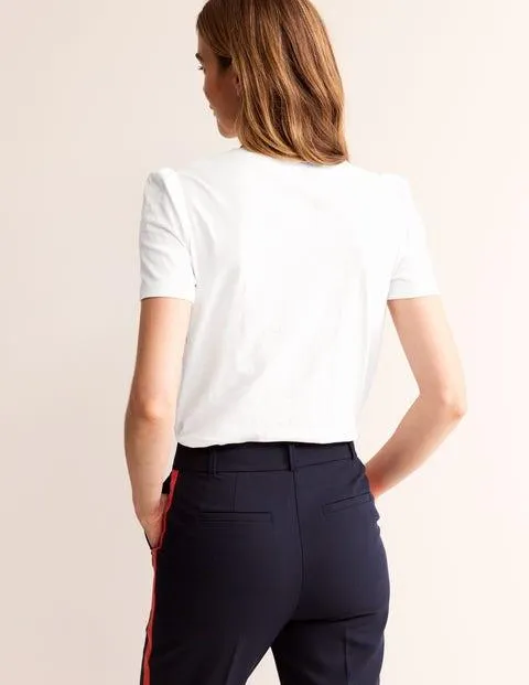 T-shirt en coton à manches bouffantes