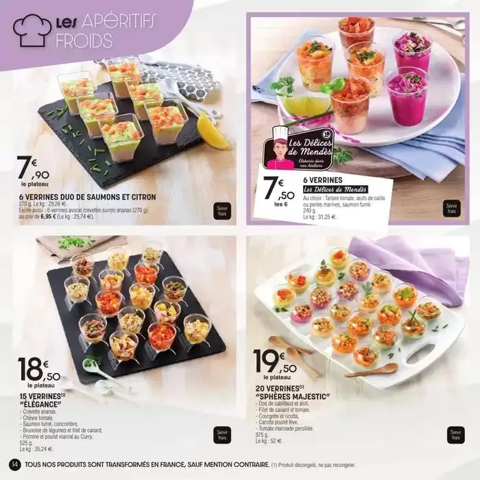 Carte traiteur permanente du 17 avril au 31 mars 2026 - Catalogue page 14