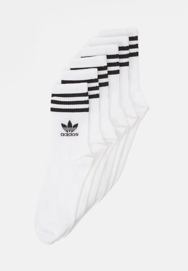 3-STRIPES CREW 6 PAIRS - Calcetines - white