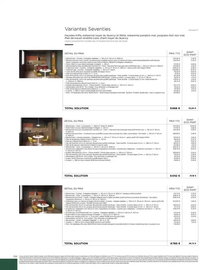 Cuisines & aménagements sur-mesure du 6 mars au 31 décembre 2025 - Catalogue page 196
