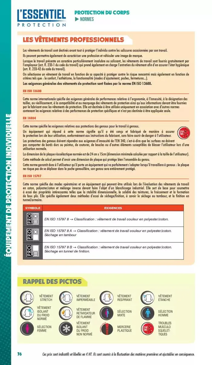 Essentiel Protection 2025 tarifé du 3 mars au 31 décembre 2025 - Catalogue page 78