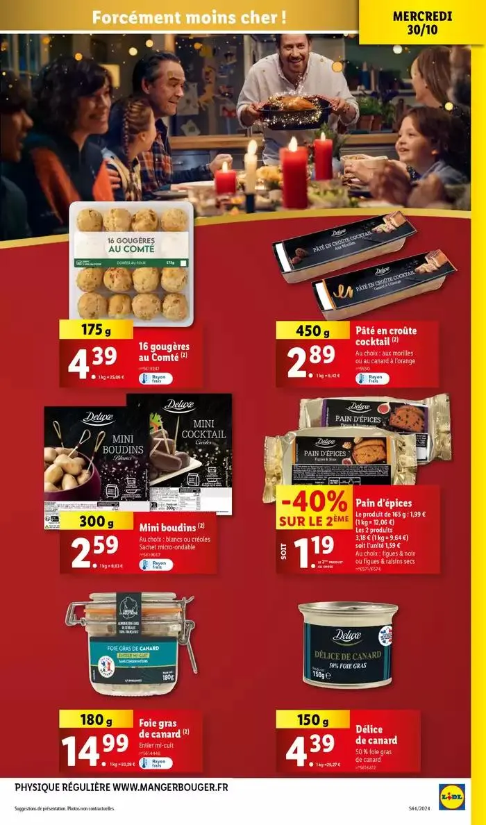 Bénéficiez de promotions sur une sélection de produits, incluant viande, fruit et fromage du 30 octobre au 5 novembre 2024 - Catalogue page 19