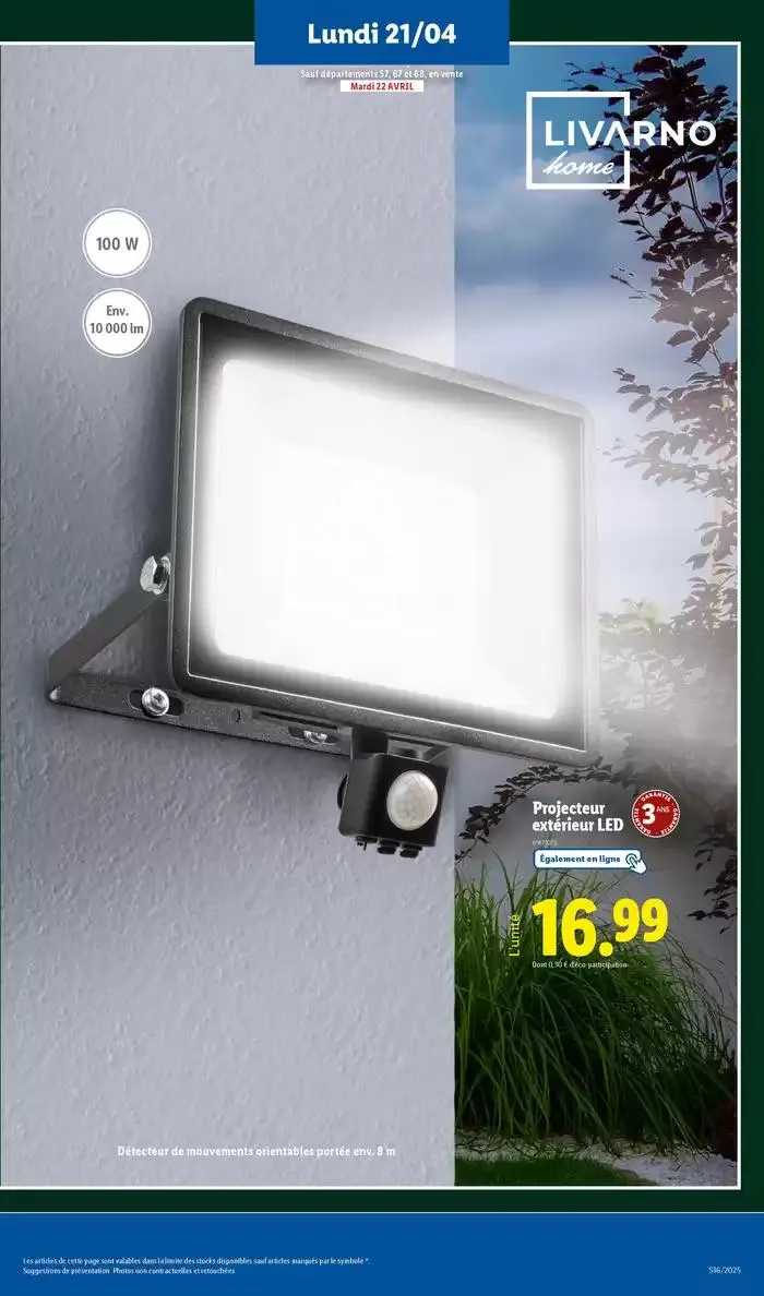 Ne manquez pas les ventes de jardinage et textile ce jeudi chez Lidl du 21 avril au 24 avril 2025 - Catalogue page 13