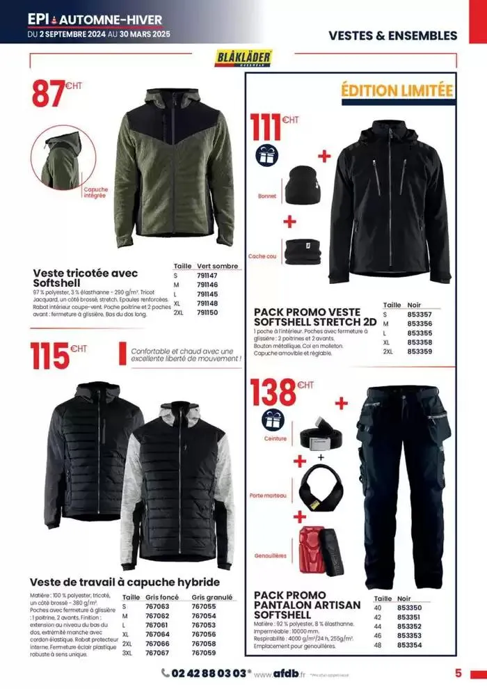Automne - Hiver 2024 du 1 novembre au 30 mars 2025 - Catalogue page 5