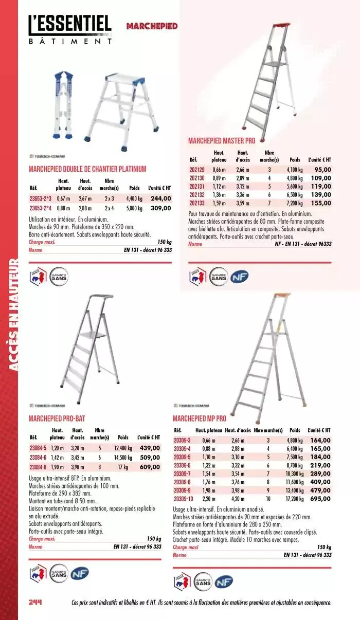 Essentiel Batiment 2025 du 3 janvier au 31 décembre 2025 - Catalogue page 246
