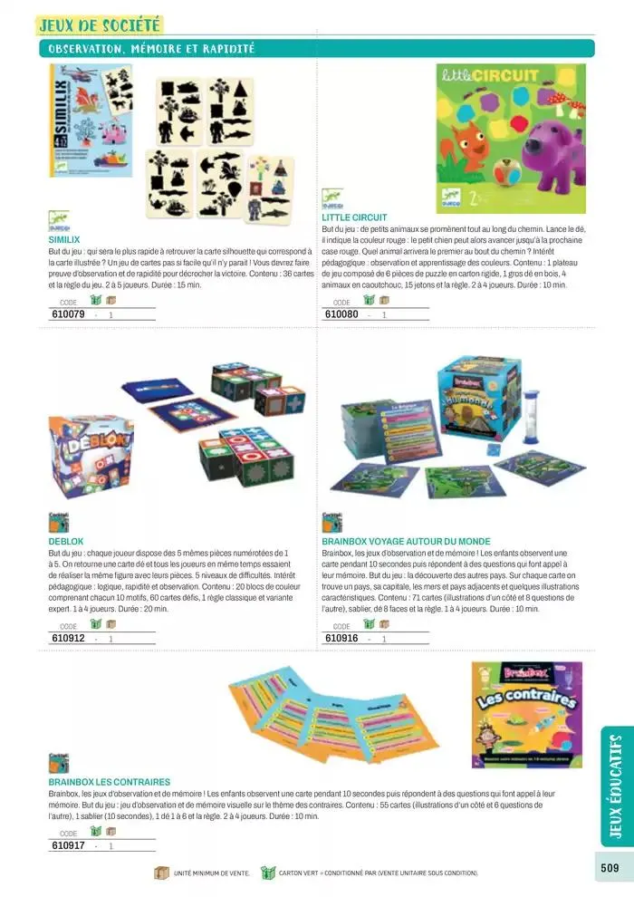 Nos Catalogues Thématiques du 1 janvier au 31 décembre 2025 - Catalogue page 511