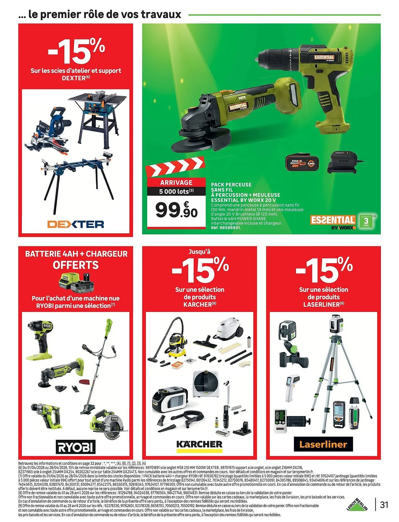 Catalogue Leroy Merlin du 1 avril au 28 avril 2026 - Catalogue page 31