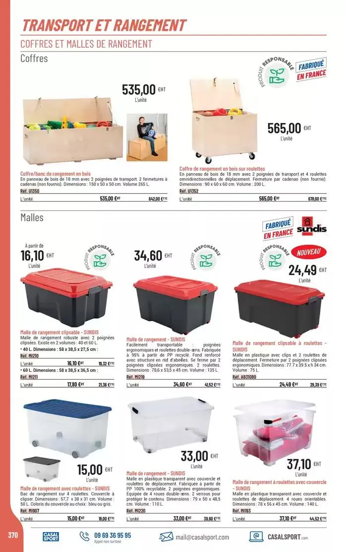 ÉQUIPEMENT SPORTIF du 6 mars au 31 décembre 2025 - Catalogue page 342