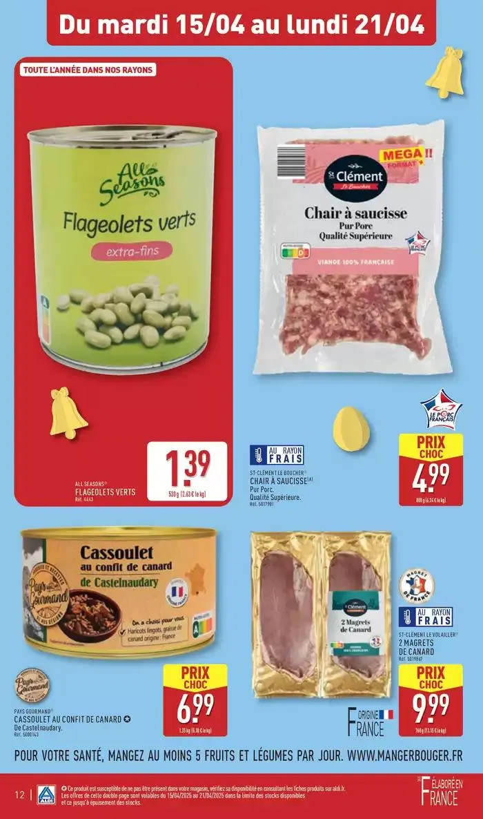 Arrivages de Pâques à prix discount du 15 avril au 21 avril 2025 - Catalogue page 15