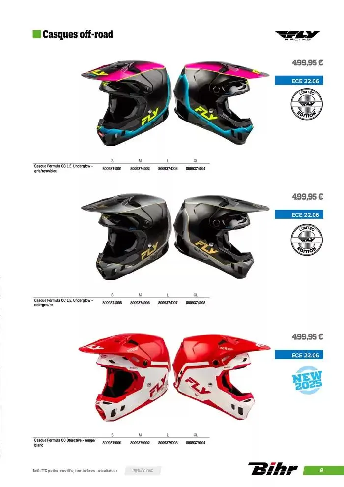 FLY RACING 2025 du 20 novembre au 31 août 2025 - Catalogue page 11