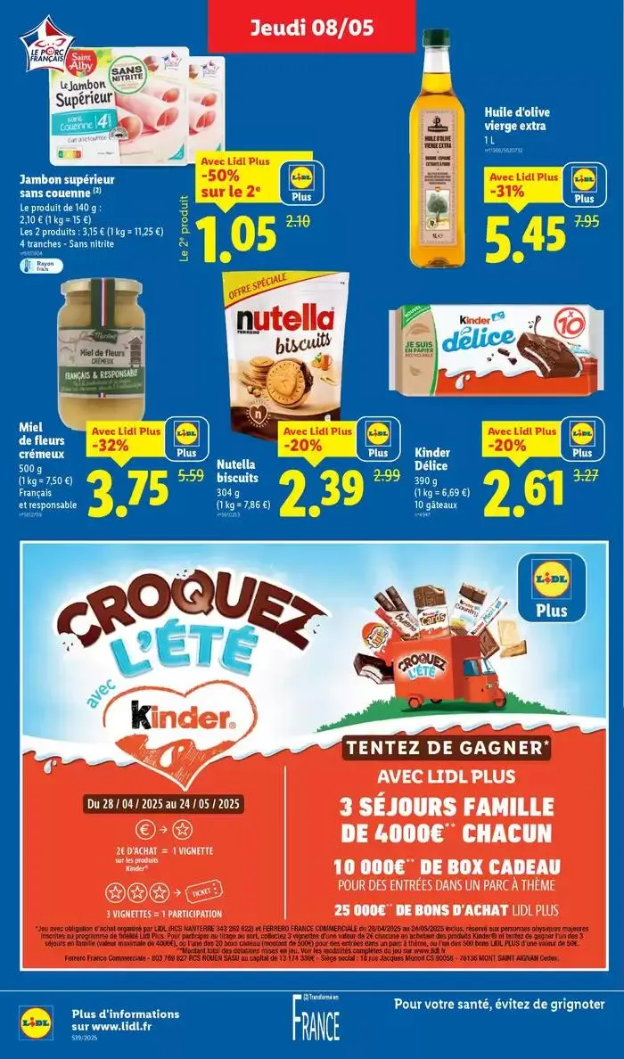 Profitez d'une baisse de prix dans les supermarchés Lidl sur vos produits du quotidien ! du 8 mai au 14 mai 2025 - Catalogue page 10