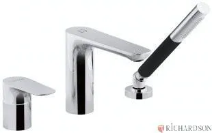 ALEO - Mitigeur bain-douche avec flexibles d’alimentation.