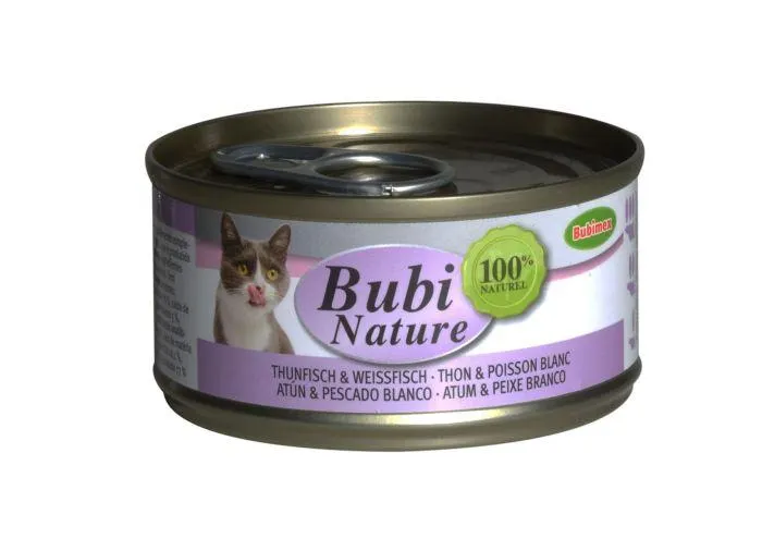 Terrine thon et poisson blanc pour chat Bubi Nature