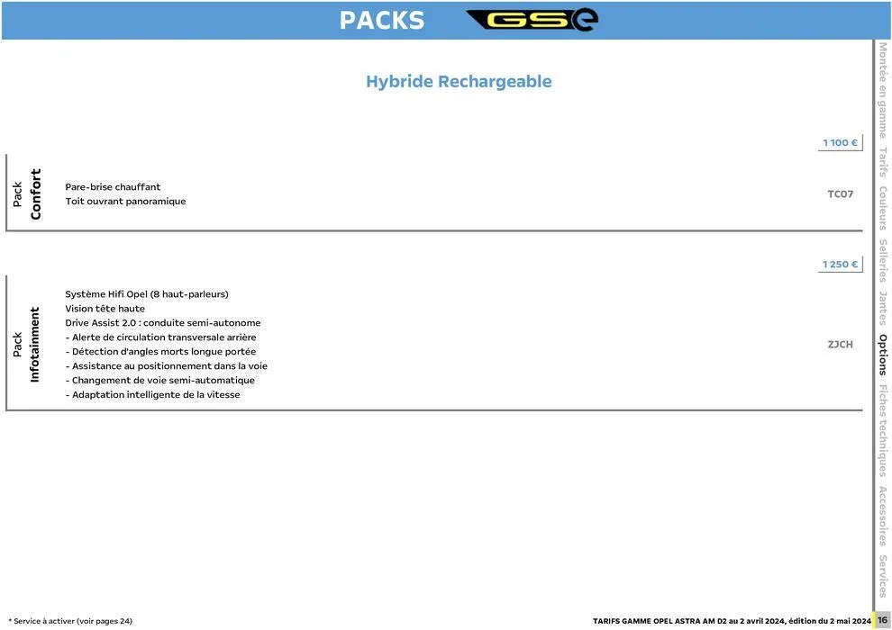 Opel Nouvelle Astra du 3 mai au 3 mai 2025 - Catalogue page 17