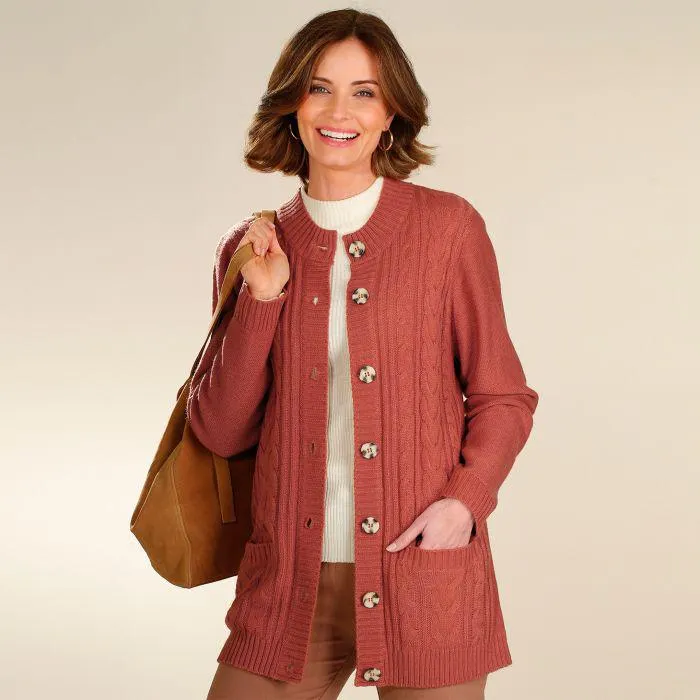 Cardigan col montant