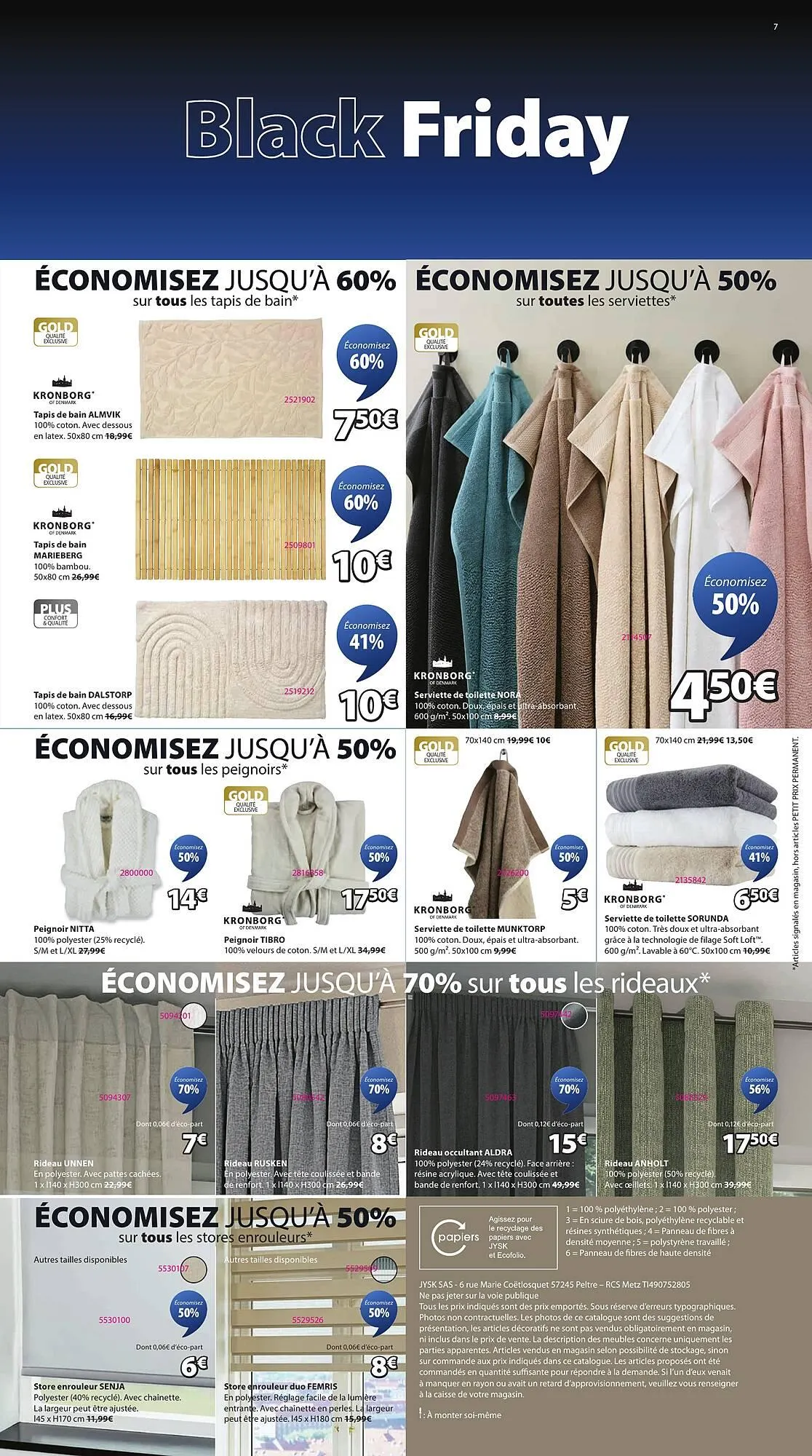 Catalogue JYSK du 25 novembre au 1 décembre 2025 - Catalogue page 7