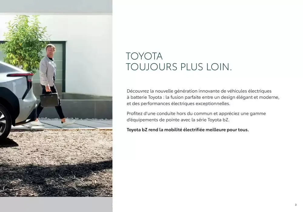 Toyota bZ4X  du 7 janvier au 7 janvier 2026 - Catalogue page 3