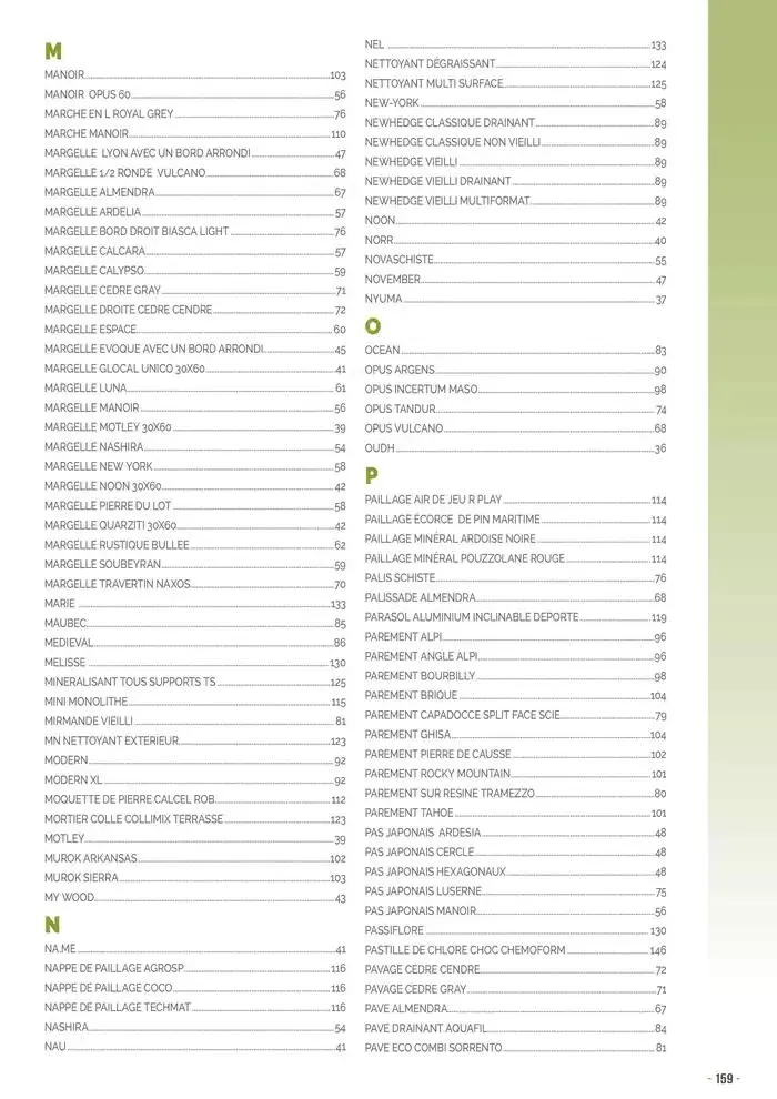 Aménagements Extérieurs 2025 du 30 avril au 31 décembre 2025 - Catalogue page 159
